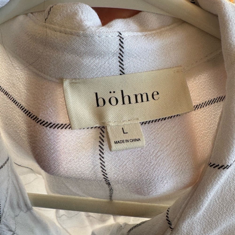 Stripped Button Down Blouse - image 2